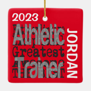 Athletic Trainer Extraordinaire ANPASSNINGSBAR Julgransprydnad Keramik