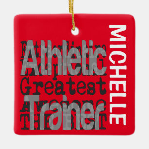 Athletic Trainer Extraordinaire ANPASSNINGSBAR Julgransprydnad Keramik