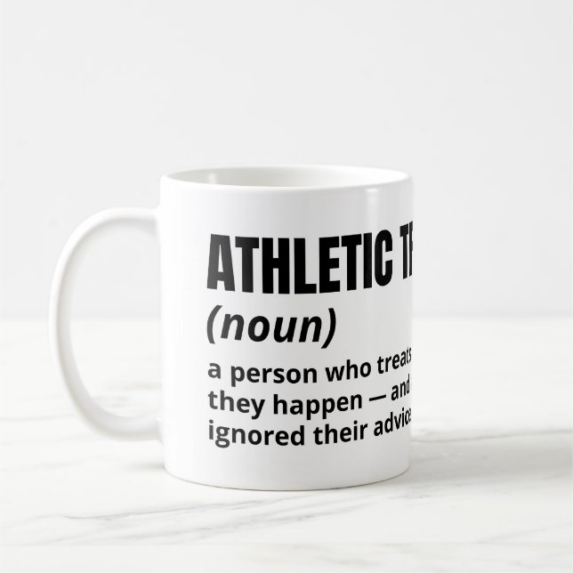Athletic Trainer Funny Definition Coffee Mugg (Vänster)