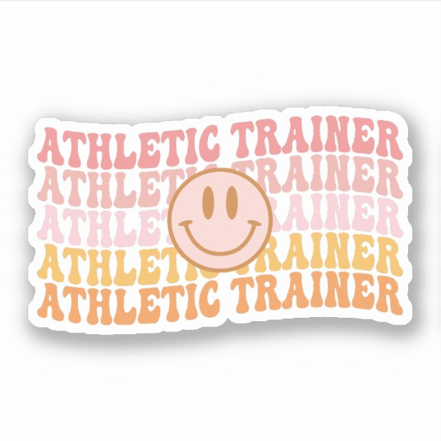 Athletic Trainer Gift Athletic Training Klistermärken (Framsida)