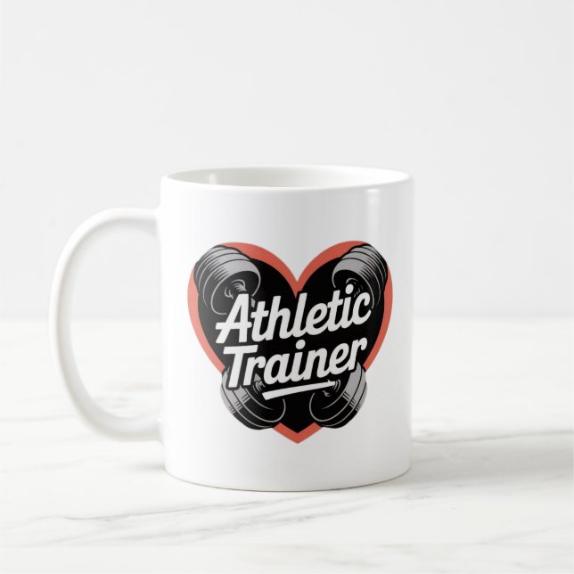 Athletic Trainer Heart Mugg - Fitness Coach (Vänster)