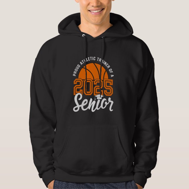 Athletic Trainer Senior Basketball Studenten Clas Hoodie (Framsida)