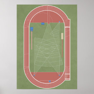 Athletics Track & Fält Poster