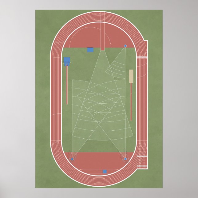 Athletics Track & Fält Poster (Framsidan)