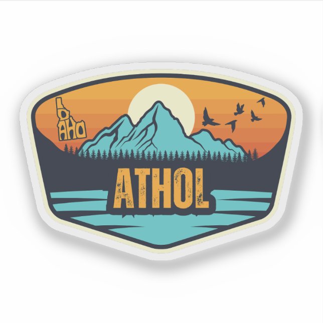 Athol, Idaho Klistermärken (Framsida)