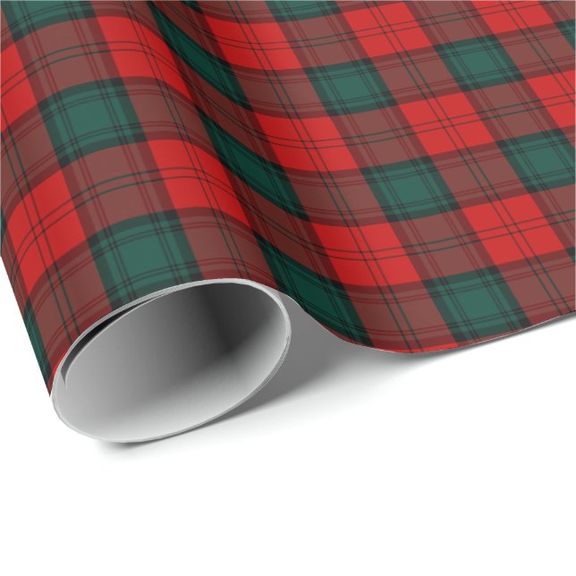 Atholl Klan Tartan Stewart Presentpapper (Rullad Hörn)