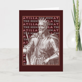 Atilla the Hun - Unikt gratulationskort Kort