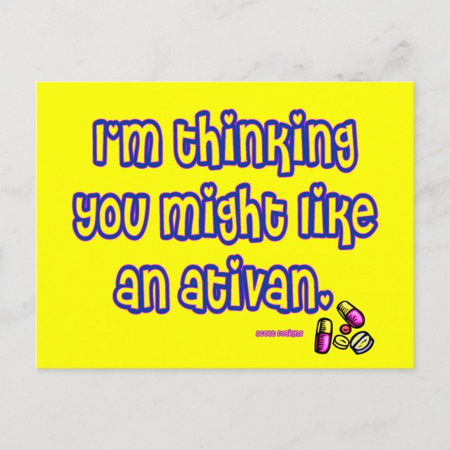 Ativan Postcard Vykort (Framsida)