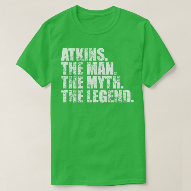 Atkins Family namn Atkins efternamn Atkins S T Shirt (Design framsida)