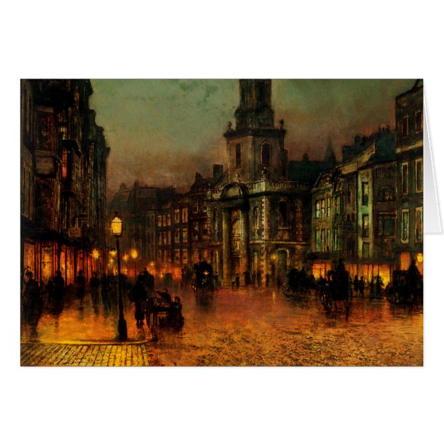 Atkinson Grimshaw Blackman Street CC0540-kort Hälsningskort (Framsidan Horizontal)