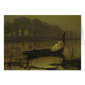 Atkinson Grimshaw Dam på Shalott CC0536-kort Hälsningskort