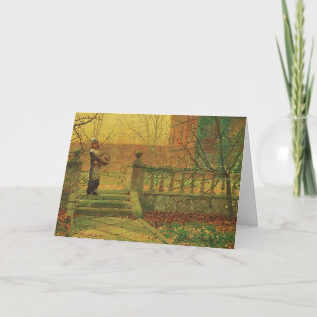 Atkinson Grimshaw Hösten guld CC0538 Greeting Card Kort (Framsida)