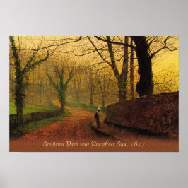 Atkinson Grimshaw Stapleton Park 1877 CC0046 Poster