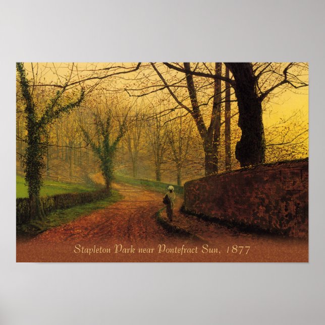 Atkinson Grimshaw Stapleton Park 1877 CC0046 Poster (Framsidan)
