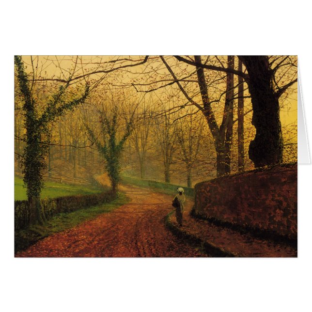 Atkinson Grimshaw Stapleton Park 1877 CC0060 Hälsningskort (Framsidan Horizontal)