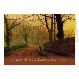 Atkinson Grimshaw Stapleton Park 1877 CC0064 Hälsningskort