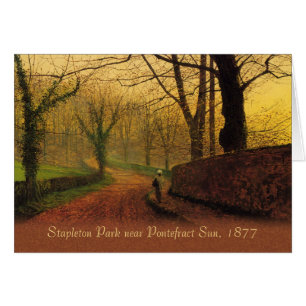 Atkinson Grimshaw Stapleton Park 1877 CC0064 Hälsningskort