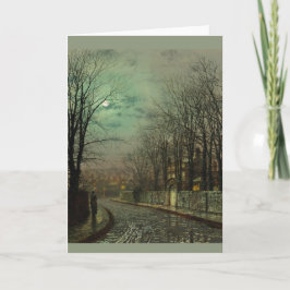 Atkinson Grimshaw Tryst CC0610-hälsningskort Kort