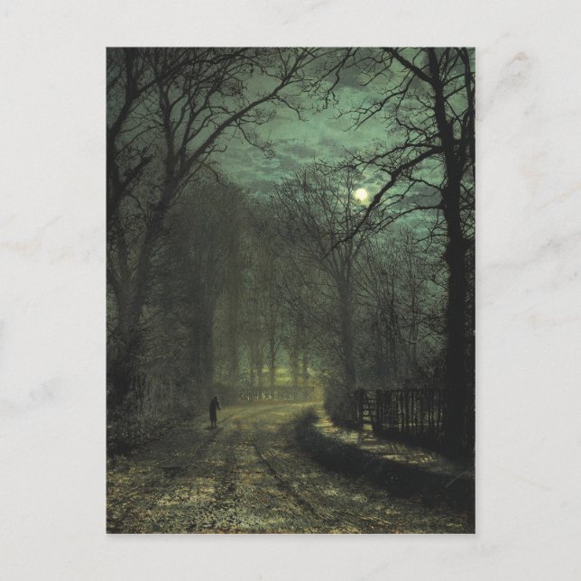 Atkinson Grimshaw Yorkshire Lane CC0622 Postcard Vykort (Framsida)