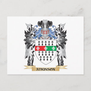 Atkinson vapensköld - familjekrönika vykort