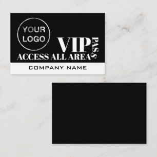 Åtkomst till alla områdens Logotyp, VIP-kort Visitkort