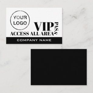 Åtkomst till alla områdens Logotyp, VIP-kort Visitkort