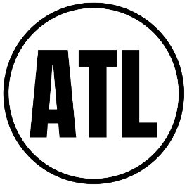 ATL - Atlanta Classic Round Sticker Runt Klistermärke