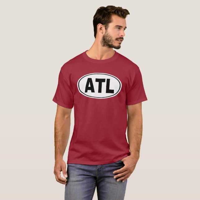 ATL Atlanta Georgia T-shirt (Hel framsida)