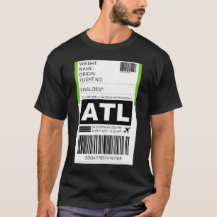 Atl Atlanta Hartsfield-Jackson Internationell Airp T Shirt