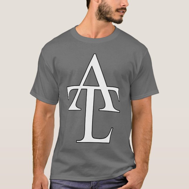 ATL-grå färgutslagsplats Tee Shirt (Framsida)