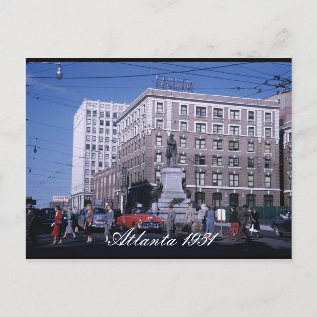 Atlanta 1951 vykort (Framsida)