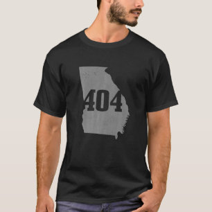 Atlanta 404 Area Code Atl Georgia Karta State Prid T Shirt