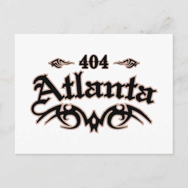 Atlanta 404 vykort (Framsida)