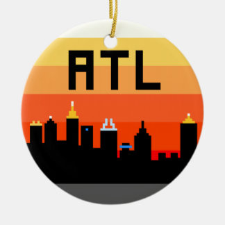 Atlanta 8-Bet horisont ATL Julgransprydnad Keramik