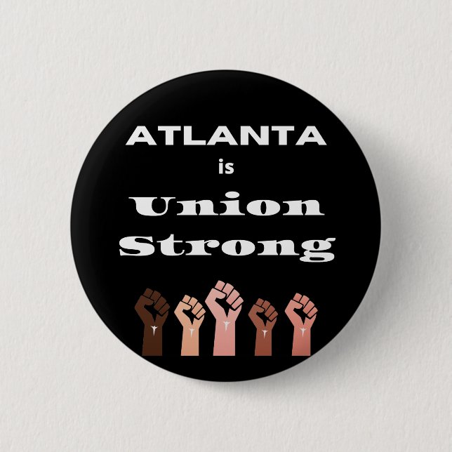 Atlanta är Union Strong Button Knapp (Framsida)