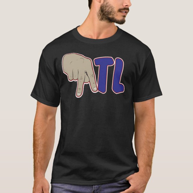 Atlanta ATL Georgia Atlien South T Shirt (Framsida)