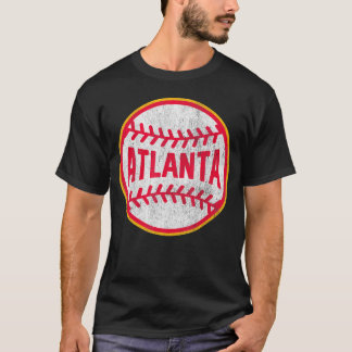 Atlanta Baseball Throwback T Shirt