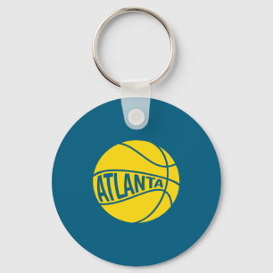 Atlanta Basket Retro City Georgia State B Boll Nyckelring