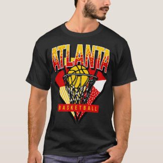 Atlanta Basketball 90s Throwback T Shirt