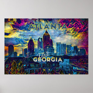 Atlanta, besök Georgien... Poster