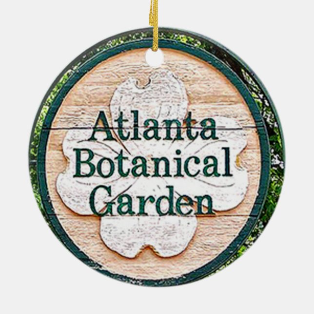 Atlanta botanisk trädgårdprydnad julgransprydnad keramik (Baksidan)