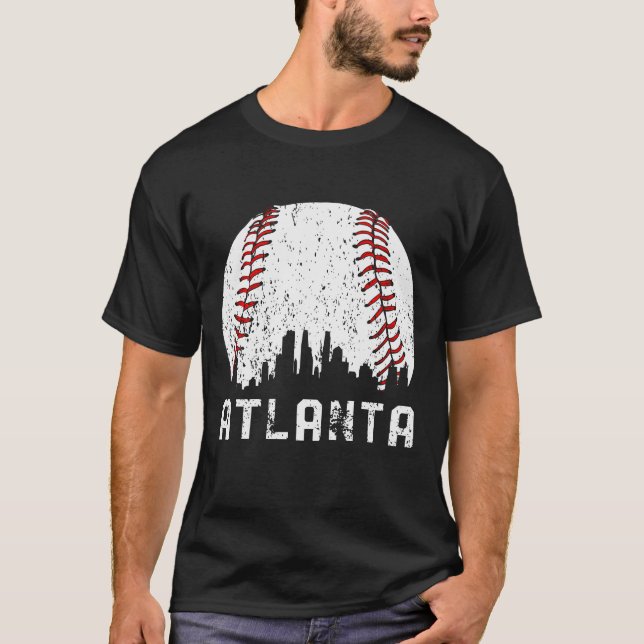 Atlanta Bravesss Baseball T Shirt (Framsida)