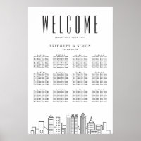 Atlanta Bröllop | 12 Bord-sätesdiagram