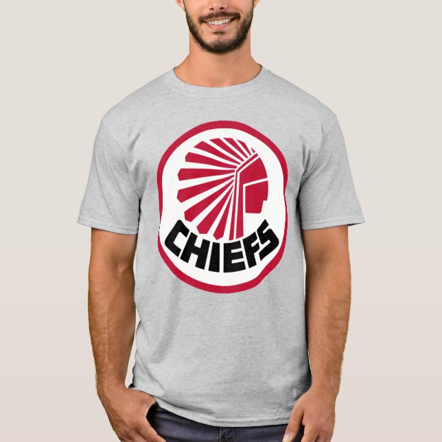 Atlanta Chiefs Soccer Retro NASL Logotyp T Shirt (Framsida)