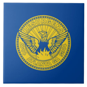 Atlanta City flagga Kakelplatta