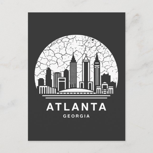 Atlanta City Georgia Vykort (Framsida)