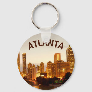Atlanta City Night Views Nyckelring