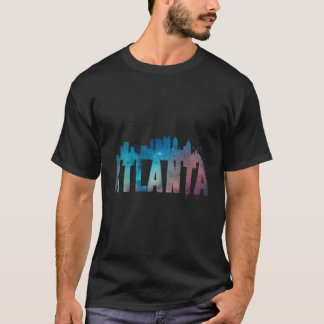 Atlanta City Skyline Ga Pride Vintage Vacation Sou T Shirt