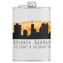Atlanta City Skyline Karta Coordinates Fickplunta