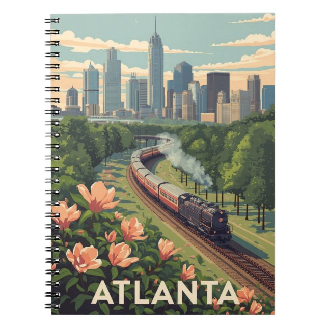 Atlanta Cityscape Anteckningsbok (Framsidan)